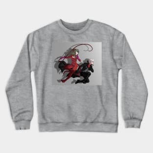 Robin and Tiki as Panther and Joker Crewneck Sweatshirt